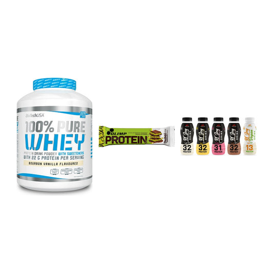 Schokolade Geschmacks-Trio: BioTech 100% Pure Whey + 2 weitere – alle enthaltenen Artikel