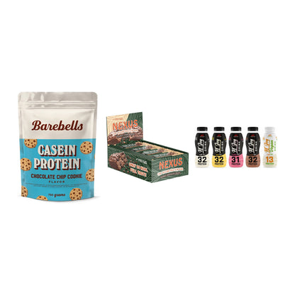 Schokolade Geschmacks-Trio: Barebells + 3× ProFuel + 2× XXL Nutritio – alle enthaltenen Artikel