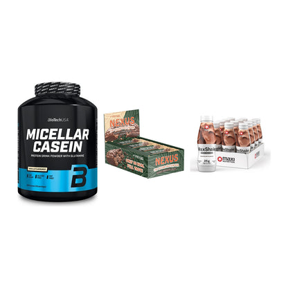 Schokolade Geschmacks-Trio: BioTech + 3× ProFuel + 2× MaxiNutritio – alle enthaltenen Artikel