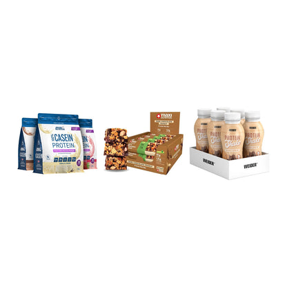 Schokolade Geschmacks-Trio: Applied + 3× MaxiNutrition + 1 weitere – alle enthaltenen Artikel