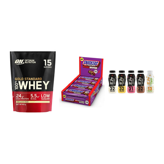 Schokolade Geschmacks-Trio: ON Whey Gold Standard + 2 weitere – alle enthaltenen Artikel