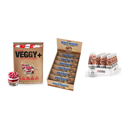 Schokolade Geschmacks-Trio: Sinob VEGGY + 3× Weider Whey + 1 weitere – alle enthaltenen Artikel