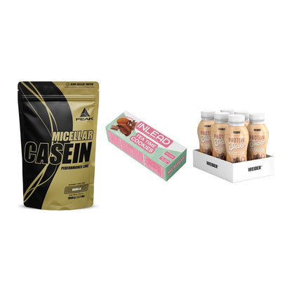 Schokolade Geschmacks-Trio: Peak Micellar + 3× INLEAD Tea + 1 weitere – alle enthaltenen Artikel