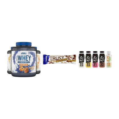 Schokolade Geschmacks-Trio: Applied + 3× USN TRUST + 2× XXL Nutritio – alle enthaltenen Artikel