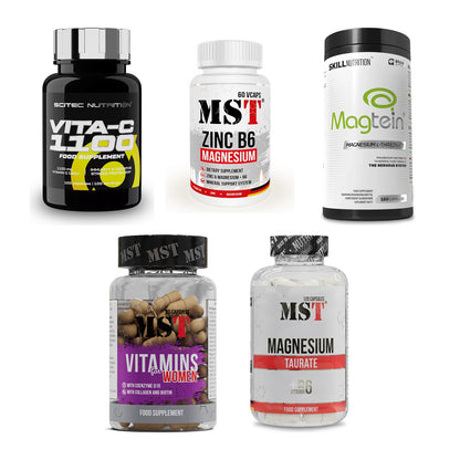 Gesundheits-Basisbox: Scitec Vitamin C + MST Zinc + 3 weitere – alle enthaltenen Artikel