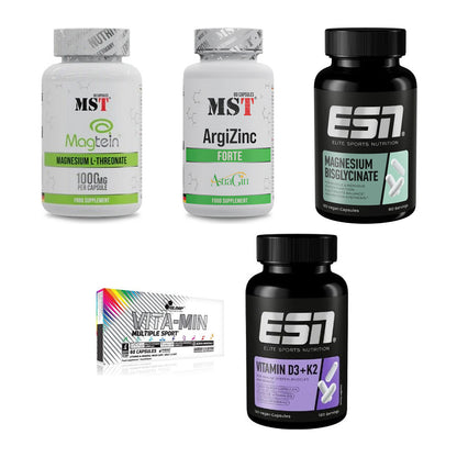 Gesundheits-Basisbox: MST Magnesium + MST ArgiZinc + 3 weitere – alle enthaltenen Artikel