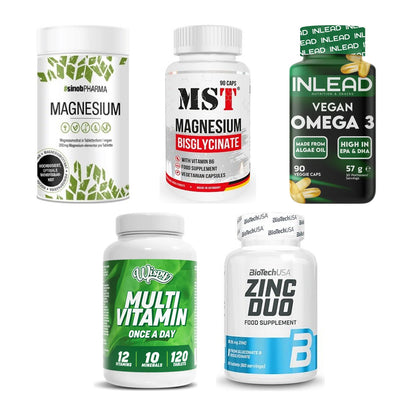 Gesundheits-Basisbox: Sinob Magnesium + MST Magnesium + 3 weitere – alle enthaltenen Artikel