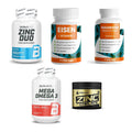 Gesundheits-Basisbox: BioTech Zinc Duo + ProFuel EISEN + 3 weitere – alle enthaltenen Artikel
