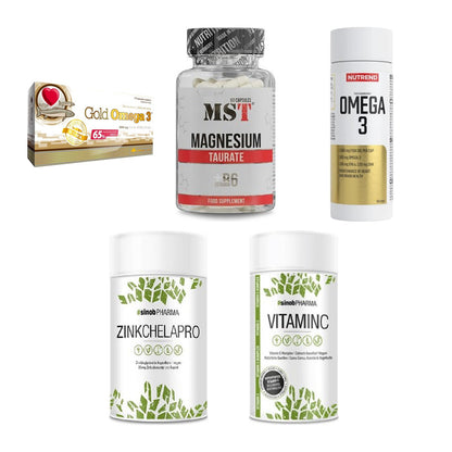Gesundheits-Basisbox: Olimp Omega 3 + MST Magnesium + 3 weitere – alle enthaltenen Artikel
