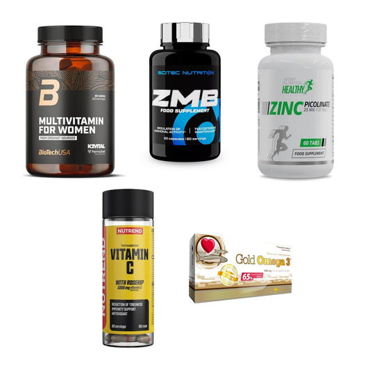 Gesundheits-Basisbox: BioTech Multivit + Scitec ZMB + 3 weitere – alle enthaltenen Artikel