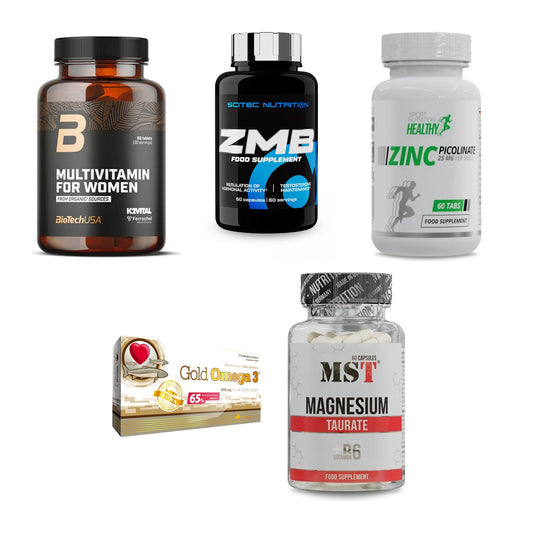 Gesundheits-Basisbox: BioTech Multivit + Scitec ZMB + 3 weitere – alle enthaltenen Artikel