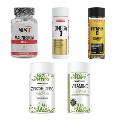 Gesundheits-Basisbox: MST Magnesium + Nutrend Omega 3 + 3 weitere – alle enthaltenen Artikel