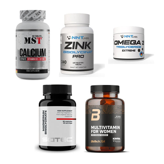 Gesundheits-Basisbox: MST Calcium + NNT Zink 50mg + 3 weitere – alle enthaltenen Artikel