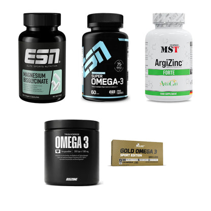 Gesundheits-Basisbox: ESN Magnesium + ESN Omega 3 + 3 weitere – alle enthaltenen Artikel