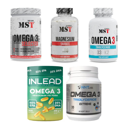 Gesundheits-Basisbox: MST Omega 3 + MST Magnesium + 3 weitere – alle enthaltenen Artikel