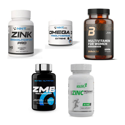 Gesundheits-Basisbox: NNT Zink 50mg + NNT Omega 3 + 3 weitere – alle enthaltenen Artikel