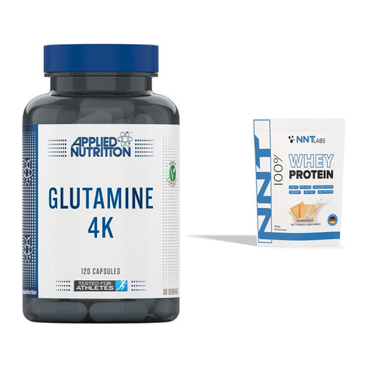 Regenerations-Duo: Applied Nutrition Glutamine 4K + NNT Whey – alle enthaltenen Artikel