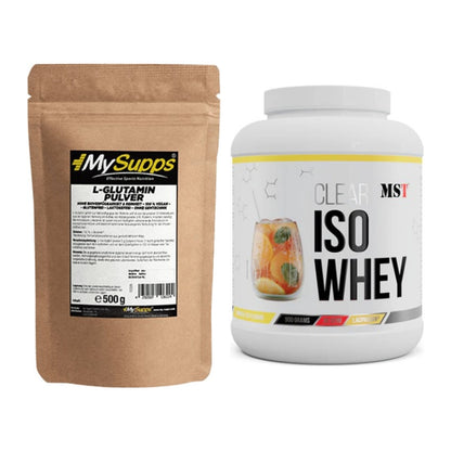 Regenerations-Duo: MySupps Glutamine + MST Iso Clear – alle enthaltenen Artikel