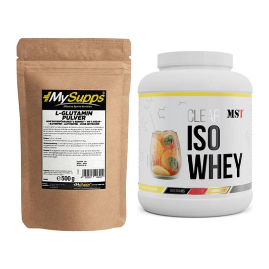 Regenerations-Duo: MySupps Glutamine + MST Iso Clear – alle enthaltenen Artikel