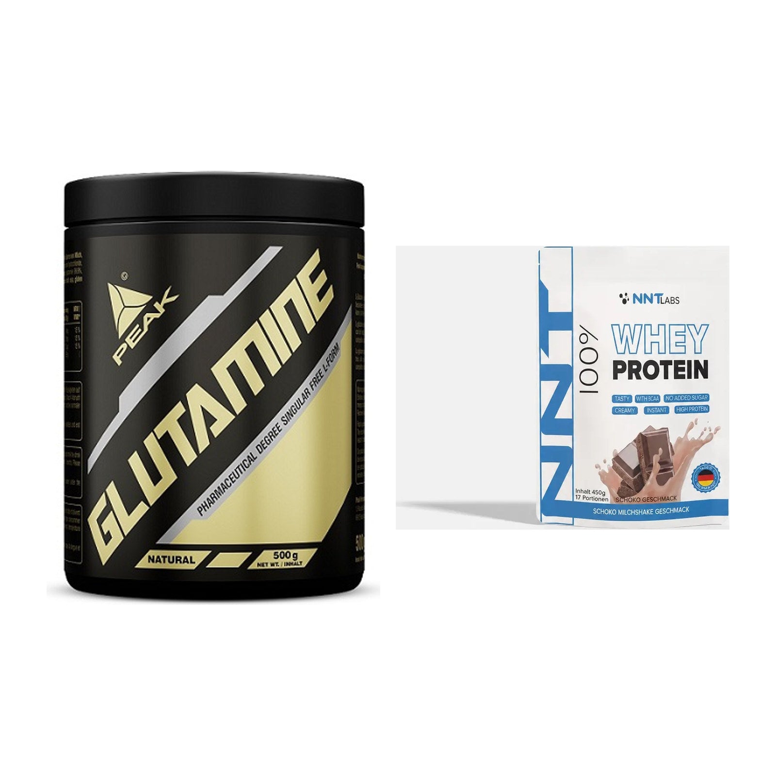 Regenerations-Duo: Peak Glutamin + NNT Whey – alle enthaltenen Artikel