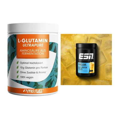 Regenerations-Duo: ProFuel Glutamin + ESN ISOCLEAR Whey – alle enthaltenen Artikel