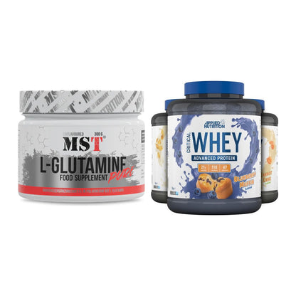 Regenerations-Duo: MST Glutamine + Applied Nutrition Critical Whey – alle enthaltenen Artikel