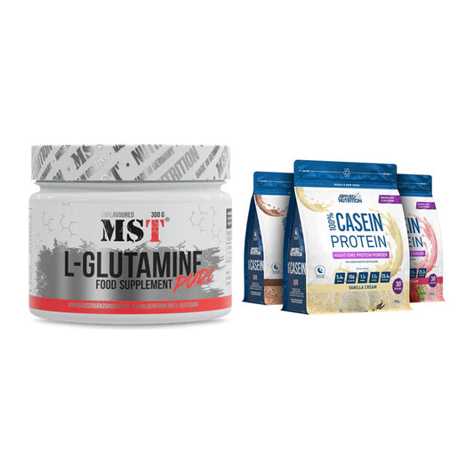 Regenerations-Duo: MST Glutamine + Applied Nutrition 100% Casein – alle enthaltenen Artikel