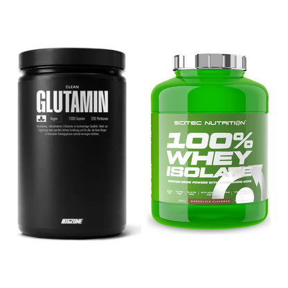 Regenerations-Duo: Big Zone Glutamin + Scitec Whey Isolate – alle enthaltenen Artikel
