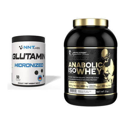 Regenerations-Duo: NNT Glutamin + Kevin Levrone Anabolic Iso Whey – alle enthaltenen Artikel