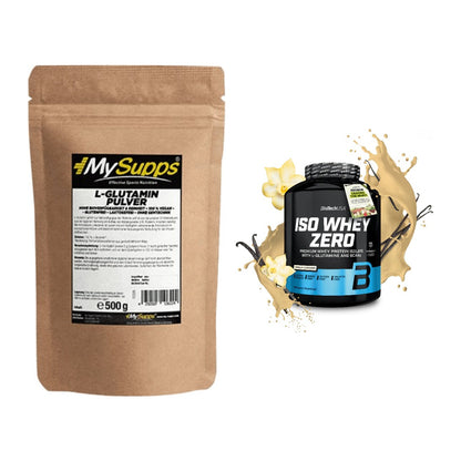 Regenerations-Duo: MySupps Glutamine + BioTech Iso Whey Zero – alle enthaltenen Artikel