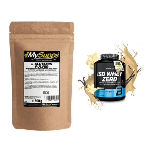 Regenerations-Duo: MySupps Glutamine + BioTech Iso Whey Zero – alle enthaltenen Artikel