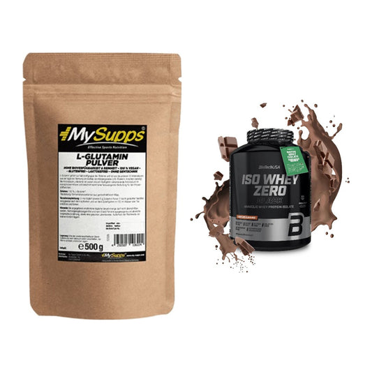 Regenerations-Duo: MySupps Glutamine + BioTech Iso Whey Zero Black – alle enthaltenen Artikel