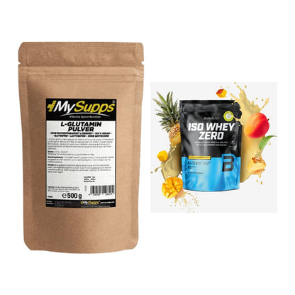 Regenerations-Duo: MySupps Glutamine + BioTech Iso Whey Zero – alle enthaltenen Artikel