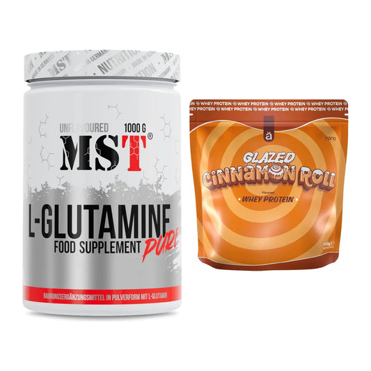 Regenerations-Duo: MST Glutamine + Nanosupps Whey Protein – alle enthaltenen Artikel