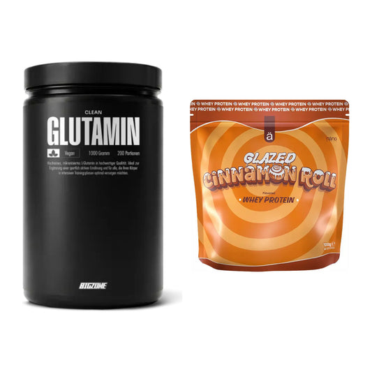 Regenerations-Duo: Big Zone Glutamin + Nanosupps Whey Protein – alle enthaltenen Artikel