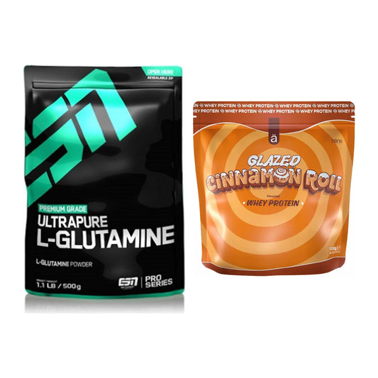 Regenerations-Duo: ESN Ultrapure L-Glutamin + Nanosupps Whey Protein – alle enthaltenen Artikel