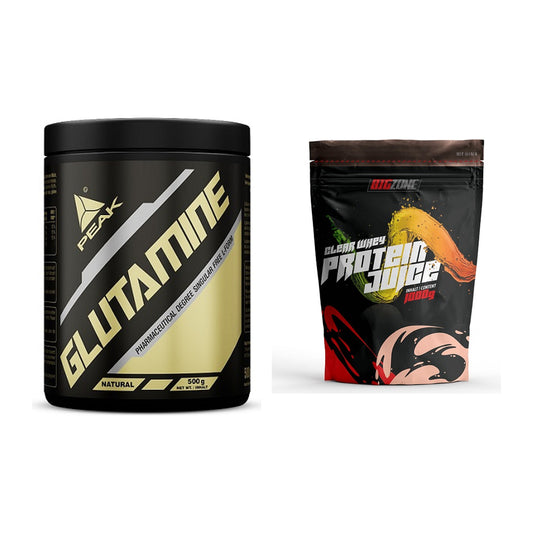 Regenerations-Duo: Peak Glutamin + Big Zone Clear Whey Protein Juice – alle enthaltenen Artikel