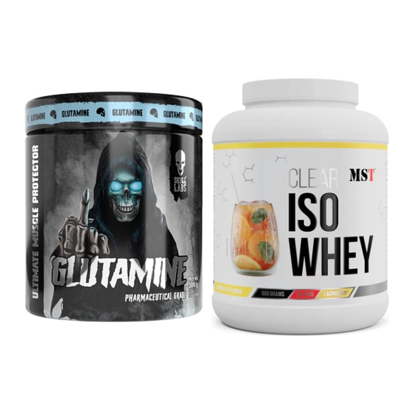 Regenerations-Duo: Skull Labs Glutamine + MST Iso Clear – alle enthaltenen Artikel