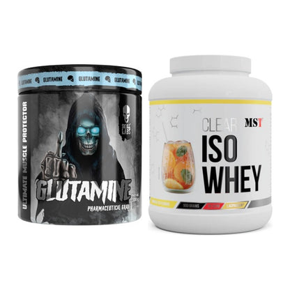 Regenerations-Duo: Skull Labs Glutamine + MST Iso Clear – alle enthaltenen Artikel