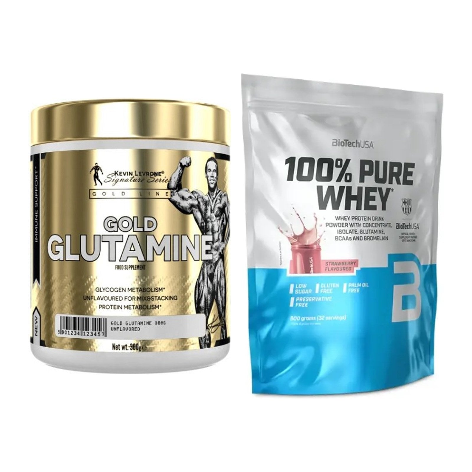 Regenerations-Duo: Kevin Levrone GOLD + BioTech 100% Pure Whey – alle enthaltenen Artikel