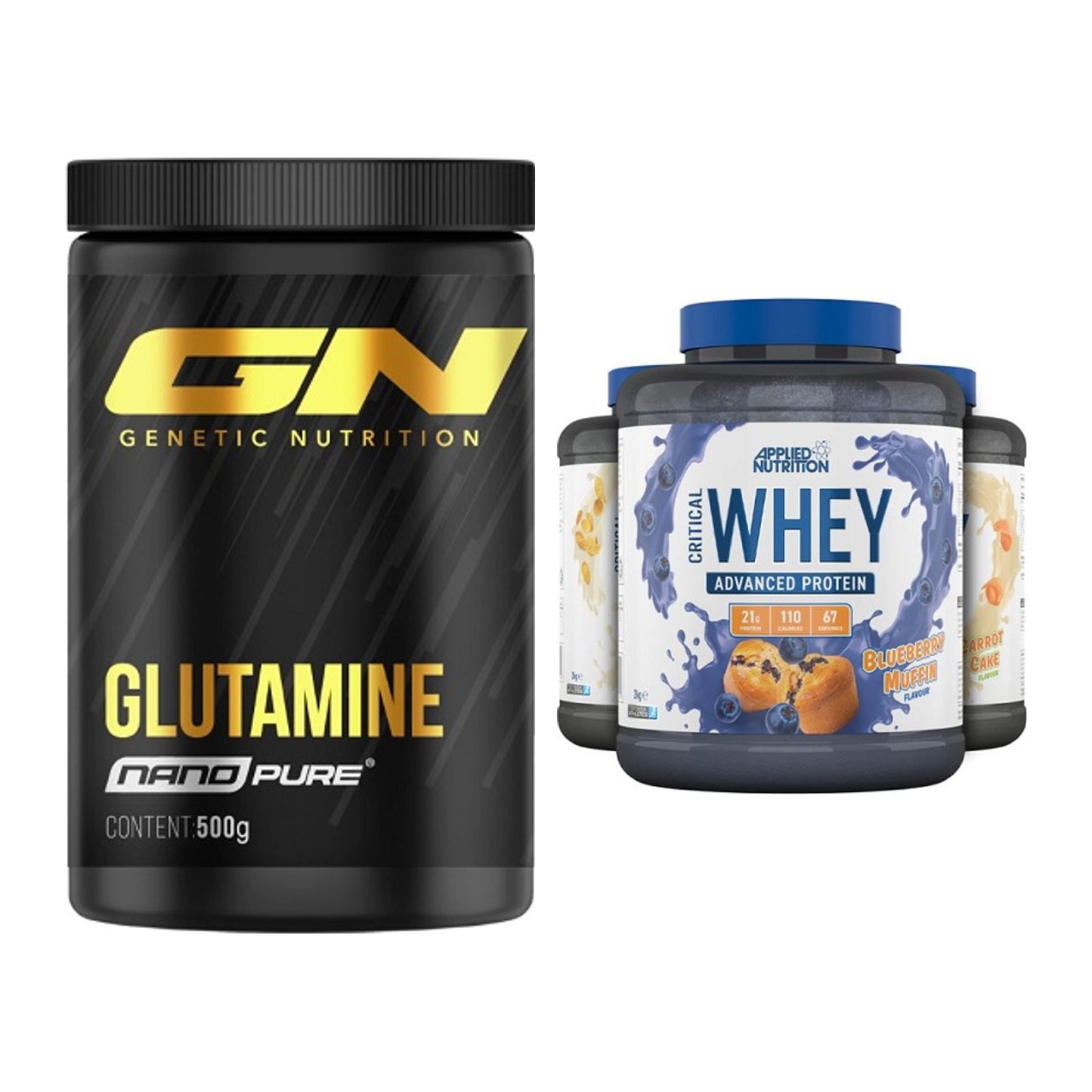 Regenerations-Duo: GN Nano Pure Glutamine + Applied Nutrition – alle enthaltenen Artikel