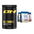 Regenerations-Duo: GN Nano Pure Glutamine + Applied Nutrition 100% – alle enthaltenen Artikel