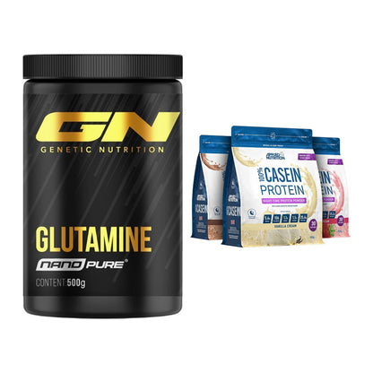 Regenerations-Duo: GN Nano Pure Glutamine + Applied Nutrition 100% – alle enthaltenen Artikel