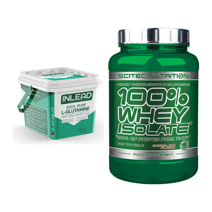 Regenerations-Duo: INLEAD L-Glutamine + Scitec Whey Isolate – alle enthaltenen Artikel