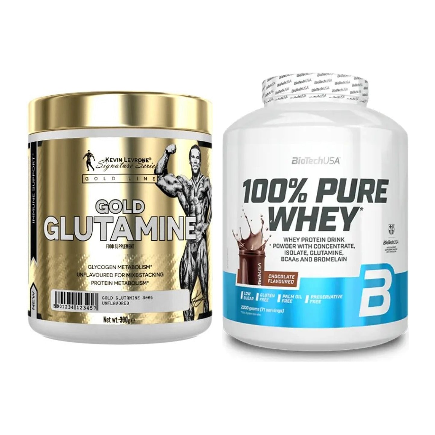 Regenerations-Duo: Kevin Levrone GOLD + BioTech 100% Pure Whey – alle enthaltenen Artikel