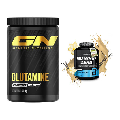 Regenerations-Duo: GN Nano Pure Glutamine + BioTech Iso Whey Zero – alle enthaltenen Artikel