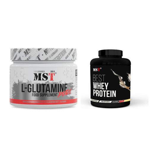 Regenerations-Duo: MST Glutamine + MST Best Whey Protein – alle enthaltenen Artikel