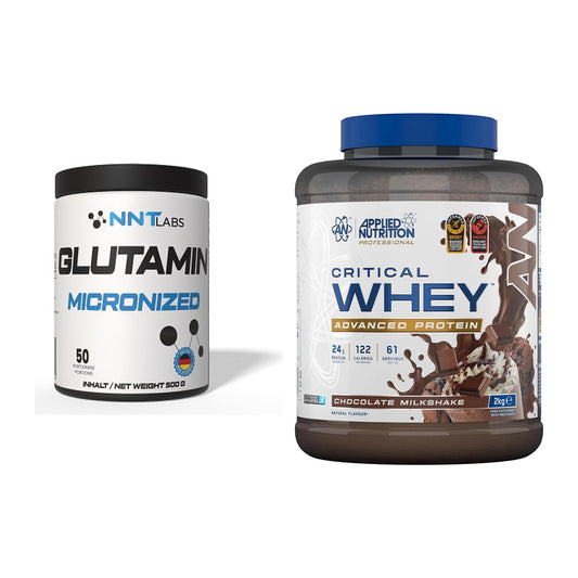 Regenerations-Duo: NNT Glutamin + Applied Nutrition Critical Whey – alle enthaltenen Artikel
