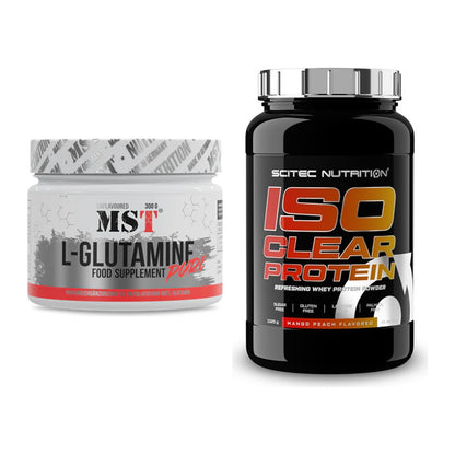 Regenerations-Duo: MST Glutamine + Scitec IsoClear Protein – alle enthaltenen Artikel
