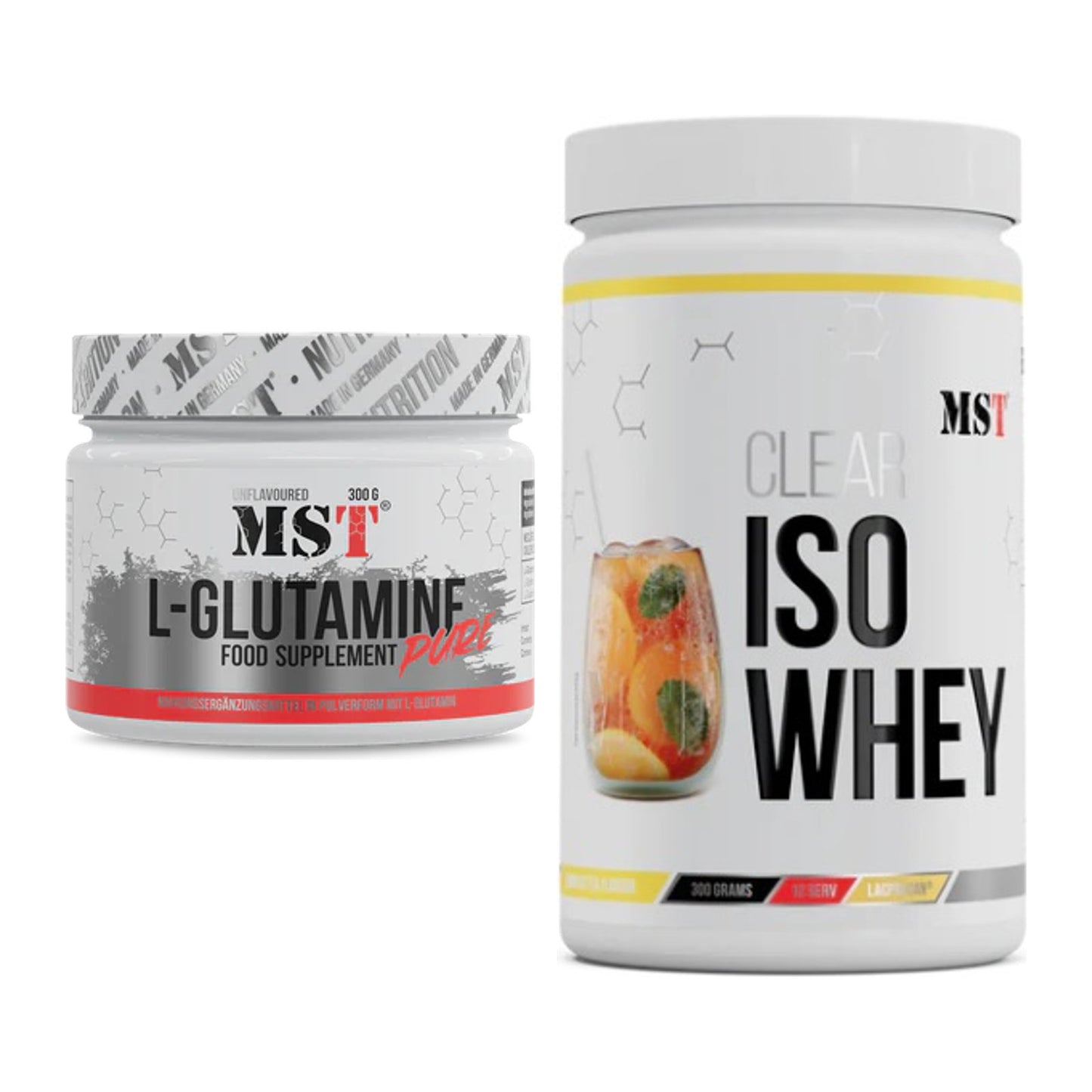 Regenerations-Duo: MST Glutamine + MST Iso Clear – alle enthaltenen Artikel